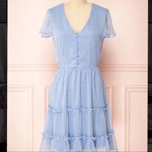 1861 flowy blue dress (NWT)